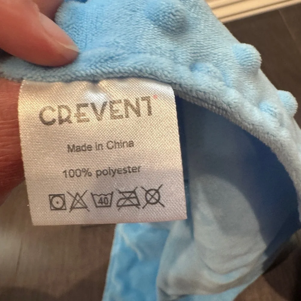 NWOT Infant Baby Toddler Blue Dinosaur Plush Security Blanket Lovey